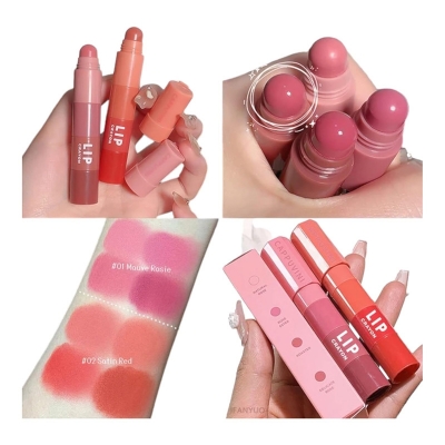 Picture of Cappuvini 4 In 1 Matte Velvet Crayon Lipstick Pen - Unleash Elegance with Long-Lasting Glamour - 4 mini lip colour in 1 stick