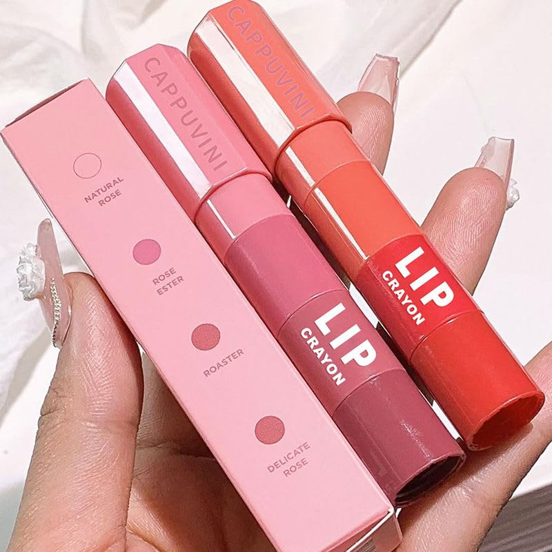 Picture of Cappuvini 4 In 1 Matte Velvet Crayon Lipstick Pen - Unleash Elegance with Long-Lasting Glamour - 4 mini lip colour in 1 stick