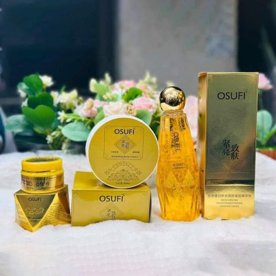 Picture of Osufi Combo Set.,1pcs Osufi Gold Serum,1pcs Osufi Body Cream, 1pcs Osufi Night Cream,