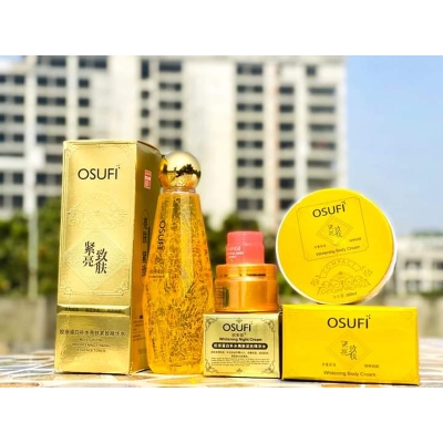 Picture of Osufi Combo Set.,1pcs Osufi Gold Serum,1pcs Osufi Body Cream, 1pcs Osufi Night Cream, & Free lip Balm