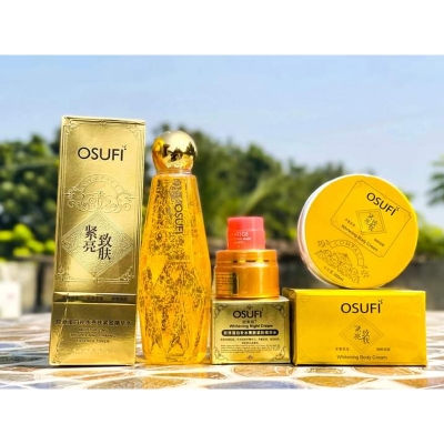 Picture of Osufi Combo Set.,1pcs Osufi Gold Serum,1pcs Osufi Body Cream, 1pcs Osufi Night Cream, & Free lip Balm