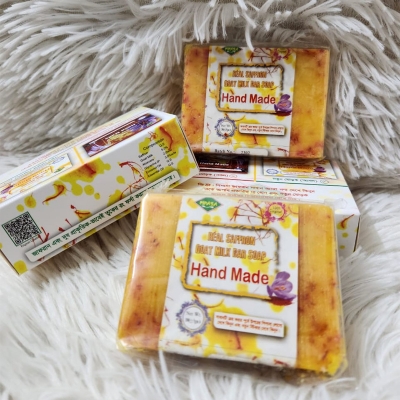 Picture of Pipasa Real Saffron Goat Milk Soap - 100g | Chemical-Free | Brightening & Glowing Skin | Suitable for All Skin Types