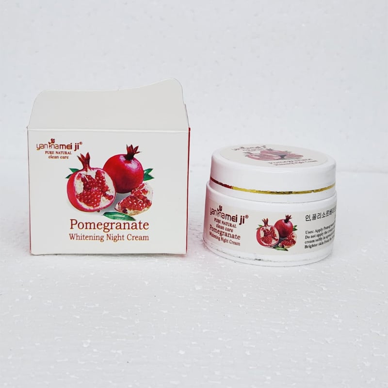 Picture of Yan Namei Ji Pomegranate Whitening Night Cream - 35g | Brightening & Moisturizing | Dark Spot Removal | Anti-Aging Face Cream for Glowing Skin
