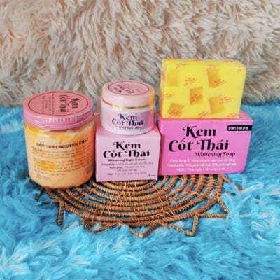 Picture of 3 in 1 Kem Cot Thai Combo,Body Cream,Night Cream & Beauty soap