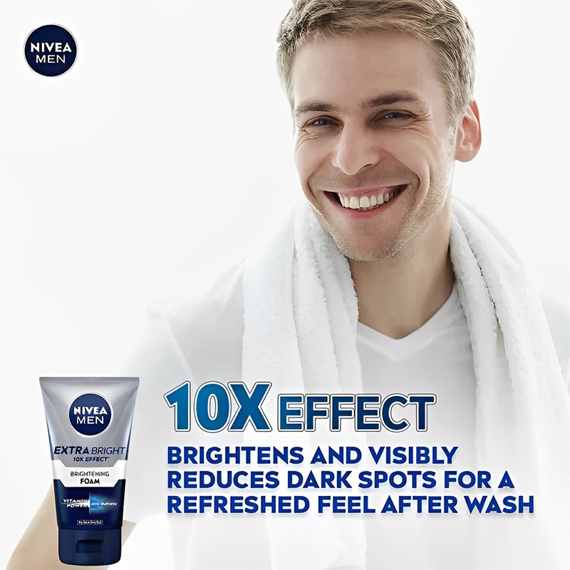 Picture of NIVEA MEN Extra Bright 10X Effect Brightening Foam 100g