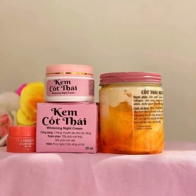Picture of Kam Cot Thai body cream, night cream combo & free lip balm