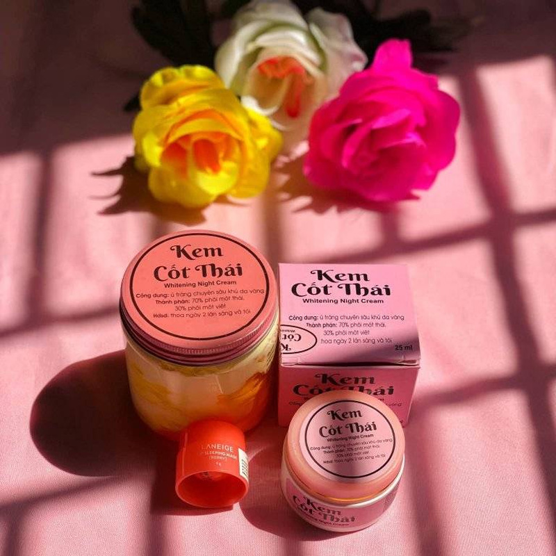 Picture of Kam Cot Thai body cream, night cream combo & free lip balm