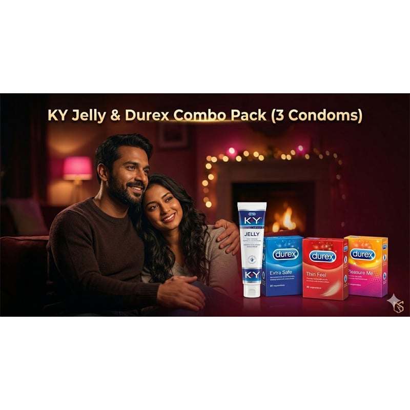 Picture of KY Gel with Durex Condom (3 Box × 3 Pcs | Total 9 Pcs) – Comfort & Protection Combo Pack-Multicolor