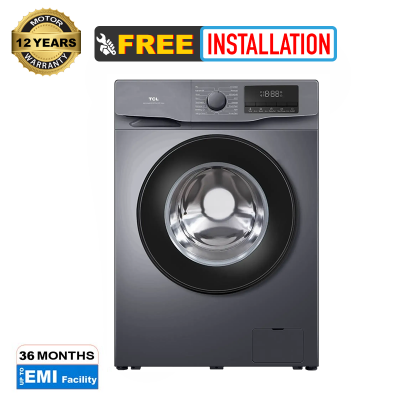 Picture of TCL 8KG Inverter Front Load Washing Machine With BLDC Inverter Motor, Steam Wash, Magic Flow (P608FLG)