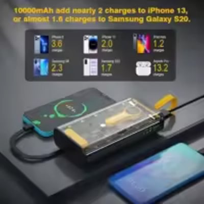 Picture of 20000 mAh 22.5W Fast Charging Power bank with Night Light