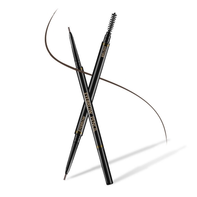 Picture of Eyebrow Pencil with Eyebrow Brush Triangle Pen Automatically Rotating Waterproof   (Coffee)