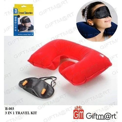 Picture of 3 in 1 Travel Neck Pillow Set (Multicolor)