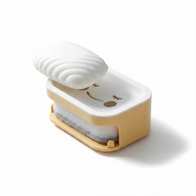 Picture of Bathroom Plastic Double Layers Draining Soap Case Holder  