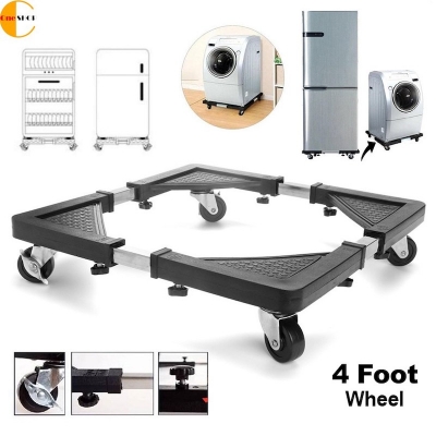 Picture of Roller Washing MachineMobile Refrigerator Base Reinforced Retractable Movable Rack with Wheels Kitchen Fridge Base Bracket (Multicolor)