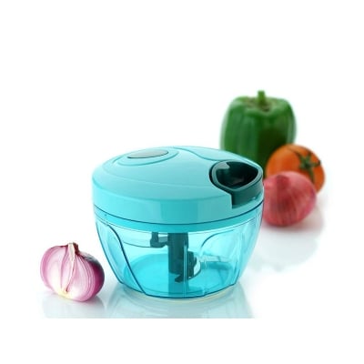 Picture of Large Handy and Compact Chopper Handy Quick Cutter for Kitchen, 3 Blade Stainless Steel, Pull String, Green (350ml and 900ml) ShadaMon Shop  
