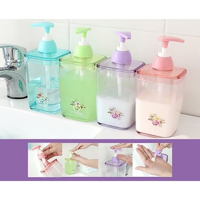 Picture of Acrylic Liquid Soap and Shampoo Dispenser - Multicolour (Multicolor)