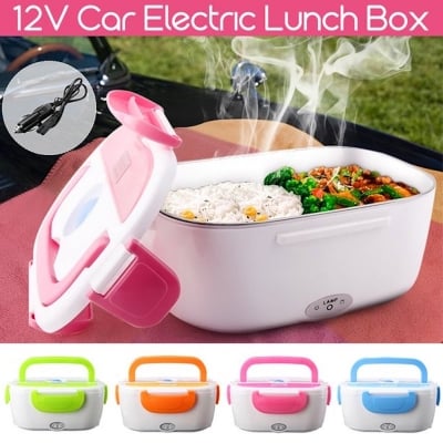 Picture of Portable Electric Lunch Box - Orange and White (Multicolor)