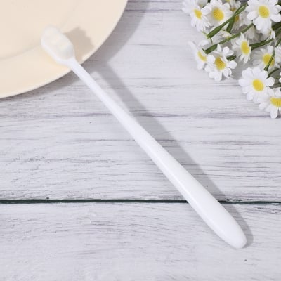 Picture of Super Soft Microfiber Tooth Brush Nano Technology Ultra soft Baby Toothbrush - 1Pcs (White)