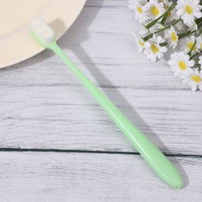 Picture of Super Soft Microfiber Tooth Brush Nano Technology Ultra soft Baby Toothbrush - 1Pcs (Green)