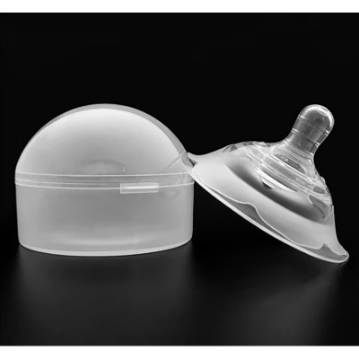 Picture of Double layer Nipple Shield Premium Quality Silicone  for Breastfeeding Mother Wiyh Box (Nipple Shield + Box)