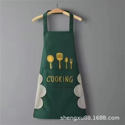 Picture of MILENZO Kitchen Apron Oxford Cloth Waterproof Oilproof Mickey Apron (Brown)