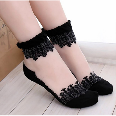 Picture of Premium Quality Comfortable Bamboo Fiber Socks for Women-Black (Black,Free Size)