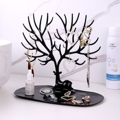 Picture of Modern Tree Jewelry Display – Ideal for Necklaces, Earrings & Bracelets (Black)