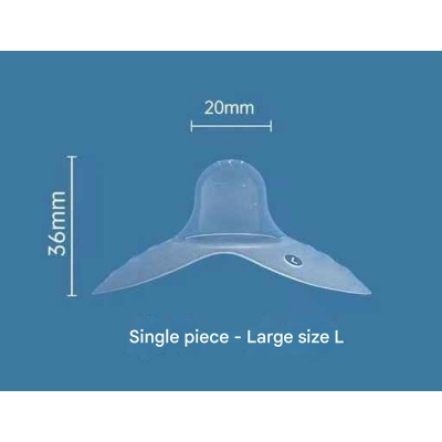 Picture of Ultra-Soft Silicone Nipple Shield for Nursing Mothers-2Pcs (With Case) (L-Size-2Pcs+Case.)
