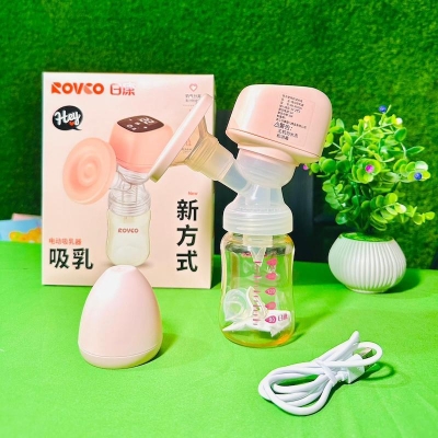 Picture of ROVCO Rechargeable Breastfeeding Pumps Hands Free Portable Suction Brest Electronic  Pump (Multicolor)