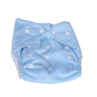 Picture of Reusable Baby Cloth Diaper - Sky Blue (Sky Blue,Newborn (Up to 5kg))