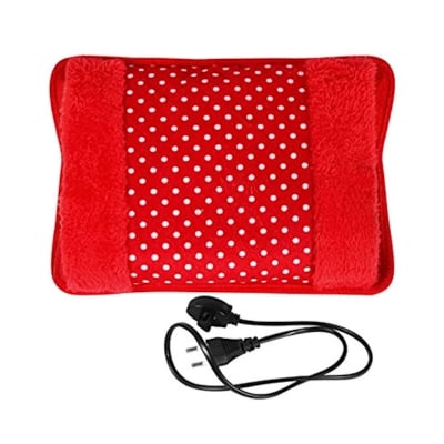 Picture of Electric Hot Water Bag - Heat Pillow and Pain Reliever - Muscle Pain Solution - Portable Heating Bag - .Multicolor Hot Water Bag (Red)