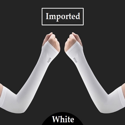 Picture of Fingerless Hand Socks For Women (2 Pcs Black Or White) (White,Int: One size)