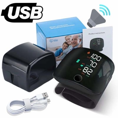 Picture of Automatic Rechargeable Digital Touch Screen Wrist type Blood-Pressure Machine/ BP Machine (Multicolor)
