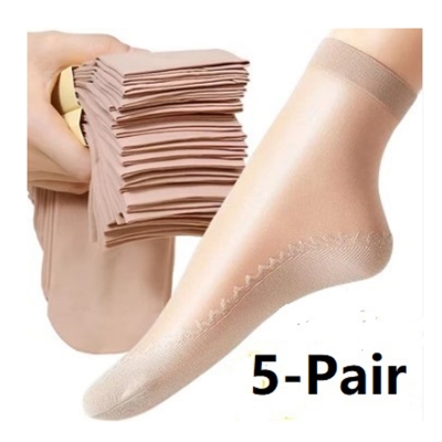 Picture of High QualityNon Slip Summer Velvet Socks For Women Imported CN 1/2/5/10 pair (Skin Color--5Pair,One Size)