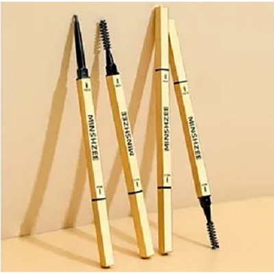 Picture of FIND FRIENDS Waterproof Eyebrow Pencil Dark Brown, Premium Eye Brow Pencil Brn with Spoolie Brush, Longwearing for Perfect Brows (Black)