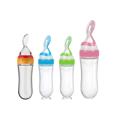 Picture of Premium Quality Baby  Silicone Spoon Feeder Bottle -1pcs (Hard Spoon)