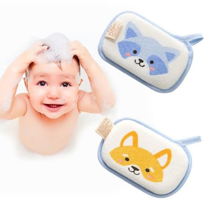 Picture of Soft baby bath sponge-1 piece - bath sponge By  Zikra Shop (Multicolor)