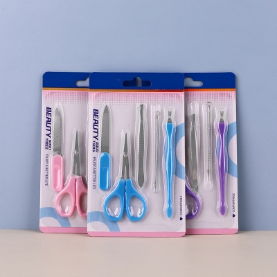 Picture of Nail Care Manicure And Nail Cutter Grooming Kit Set By Zikra (5 Pcs set-8539)