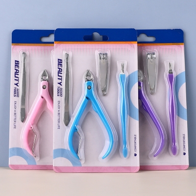 Picture of Nail Care Manicure And Nail Cutter Grooming Kit Set By Zikra (4 Pcs set-8537)