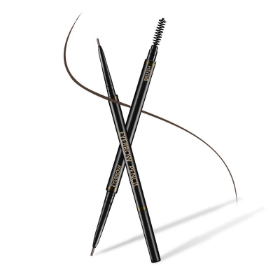 Picture of Eyebrow Pencil with Eyebrow Brush Triangle Pen Automatically Rotating Waterproof   (Deep Coffee)