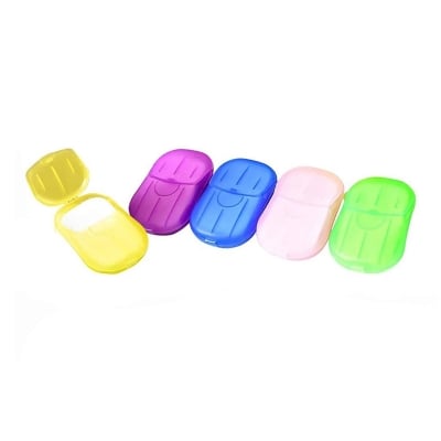 Picture of Travel Soft Paper Soap Flower Design Box Shape (Elliptical Box)