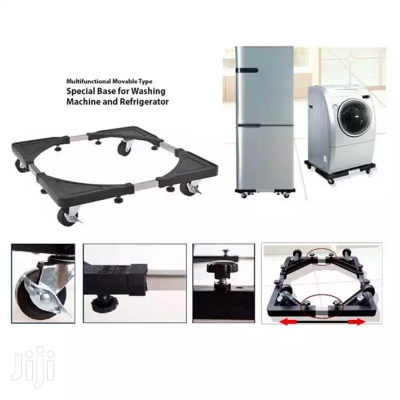 Picture of Roller Washing MachineMobile Refrigerator Base Reinforced Retractable Movable Rack with Wheels Kitchen Fridge Base Bracket (Multicolor)