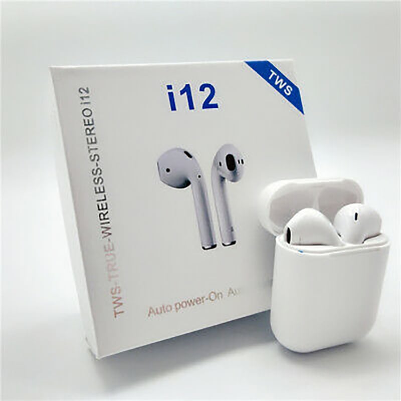 Picture of Exclusive i12 TWS Bluetooth 5.0 Earbuds with Charging Case (White)