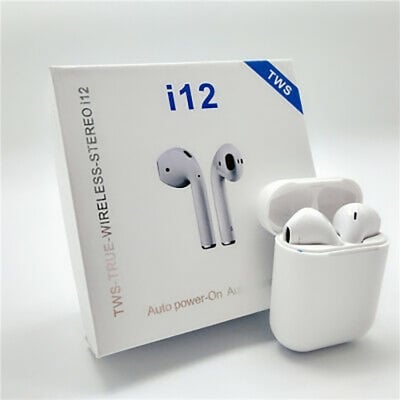 Picture of Exclusive i12 TWS Bluetooth 5.0 Earbuds with Charging Case (White)