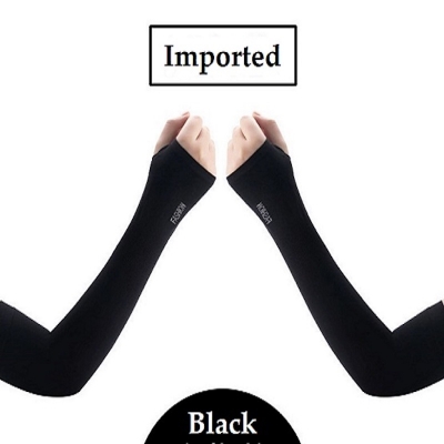Picture of Fingerless Hand Socks For Women (2 Pcs Black Or White) (Black,Int: One size)