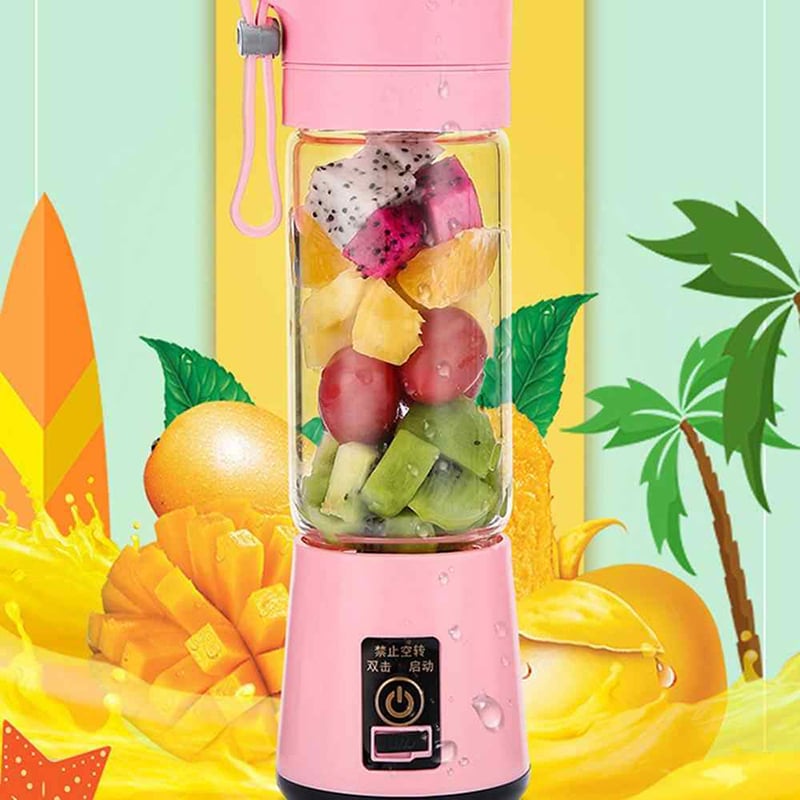 Picture of Portable USB Electric Smart Home Fruit Juicer Vegetable Juice Maker Blender Rechargeable Cup With Charging Cable (Multicolor)