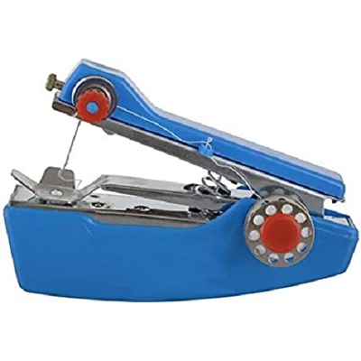 Picture of Mini Portable Handy Stitch Hand Clothes Quick Sewing Machine Portable Cordless Mini Hand-Held Clothes Sewing Machine (Multicolor)