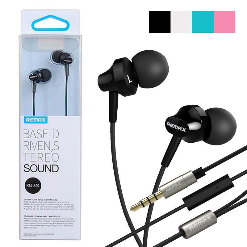 Picture of Remax RM 501 In Ear Earphone Stereo Headset Metal Body (Multicolor)