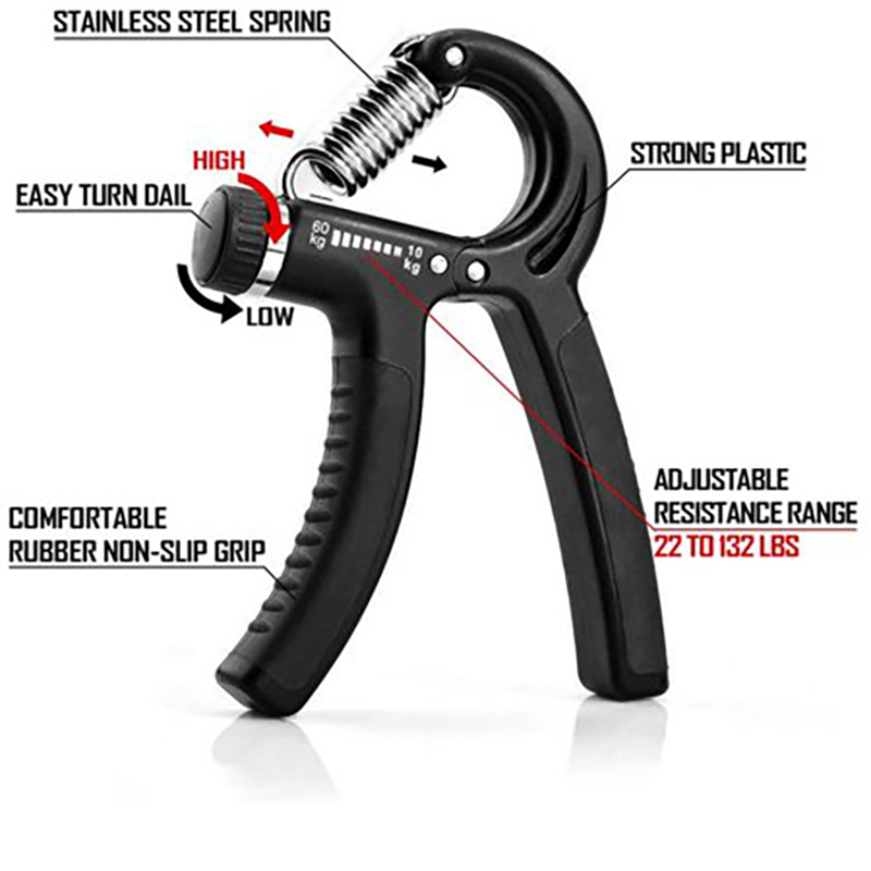 Picture of Adjustable Hand Gripper 6-50Kg - Heavy-Duty Fitness Exerciser for Gym & Power Training (Multicolor)