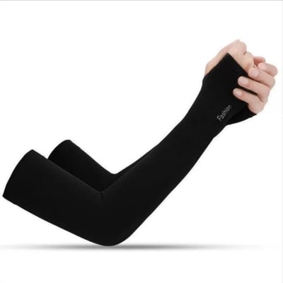 Picture of Fingerless Hand Socks For Women (2 Pcs Black) (Black,Int: One size)